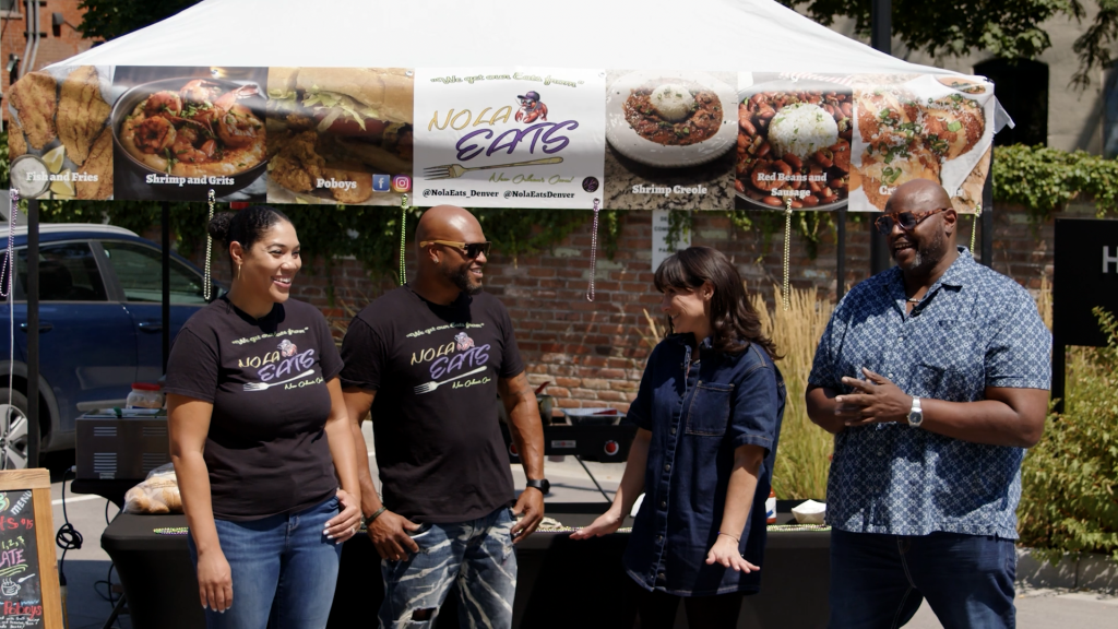Danielle and Nigel of NOLA Eats Denver with La Molly and SugaBear.
